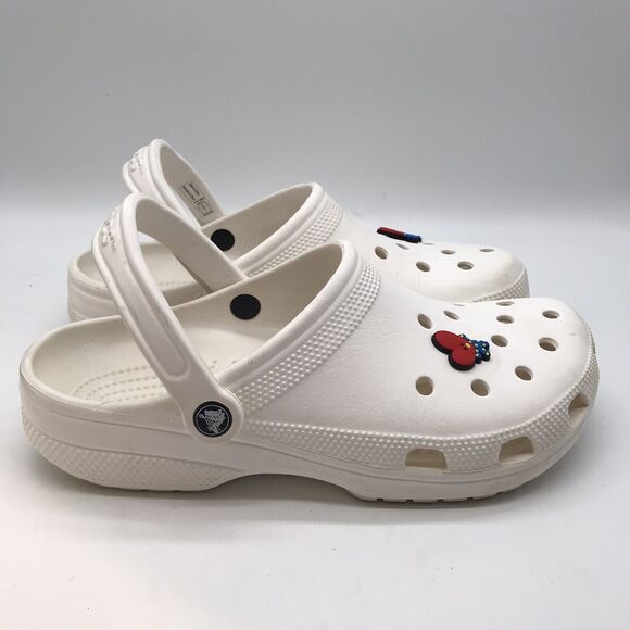 CROCS Shoes - Crocs Classic White Clog Men's 9 - Women's 11 Comfort Shoe Slip On Nurse Sandal